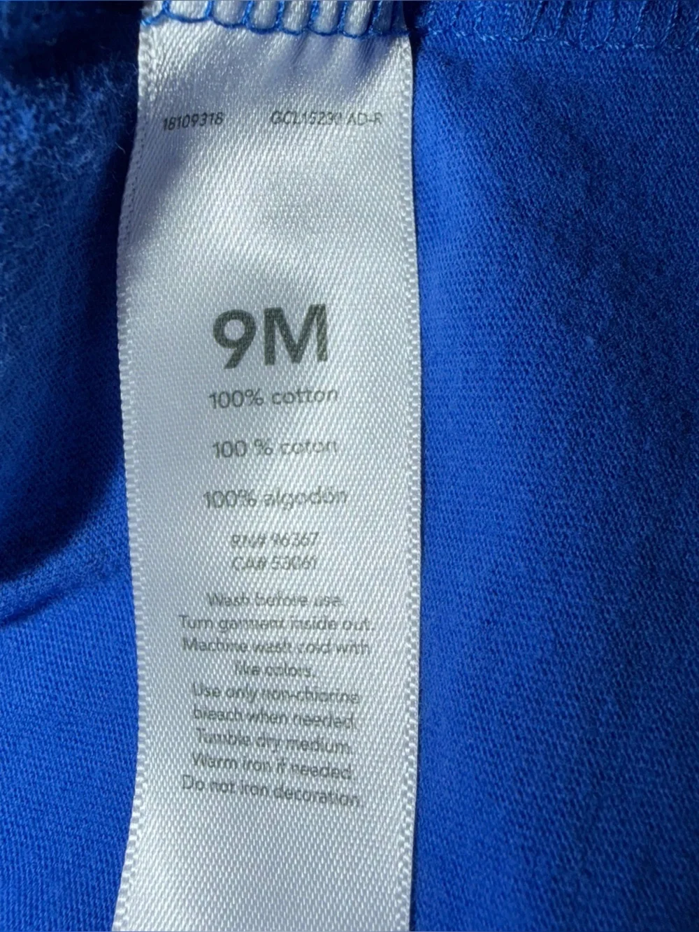 Kids boys 9 months shirt Blue 